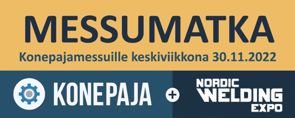 Alavuden Kehitys Oy ja Mikrosta Milliin –hanke järjestää matkan Konepaja-messuille Tampereelle keskiviikkona 30.11.2022.