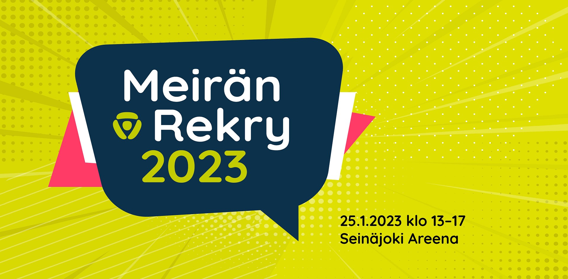 Alkuvuoden suurimpiin kuuluva rekrytointitapahtuma Meirän Rekry 2023 kokoaa jälleen yhteen eri alojen työnantajat sekä työnhakijat. 